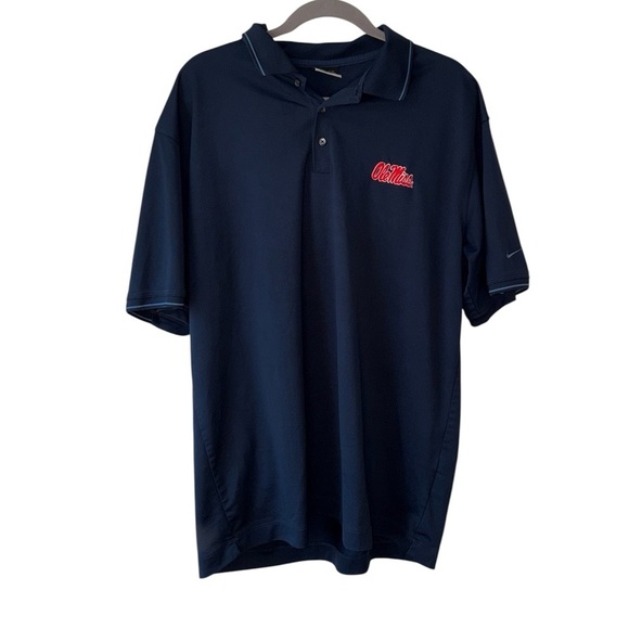 NEW Ole Miss Rebels Men's Nike Golf Performance Polo Navy size XL - Picture 1 of 6